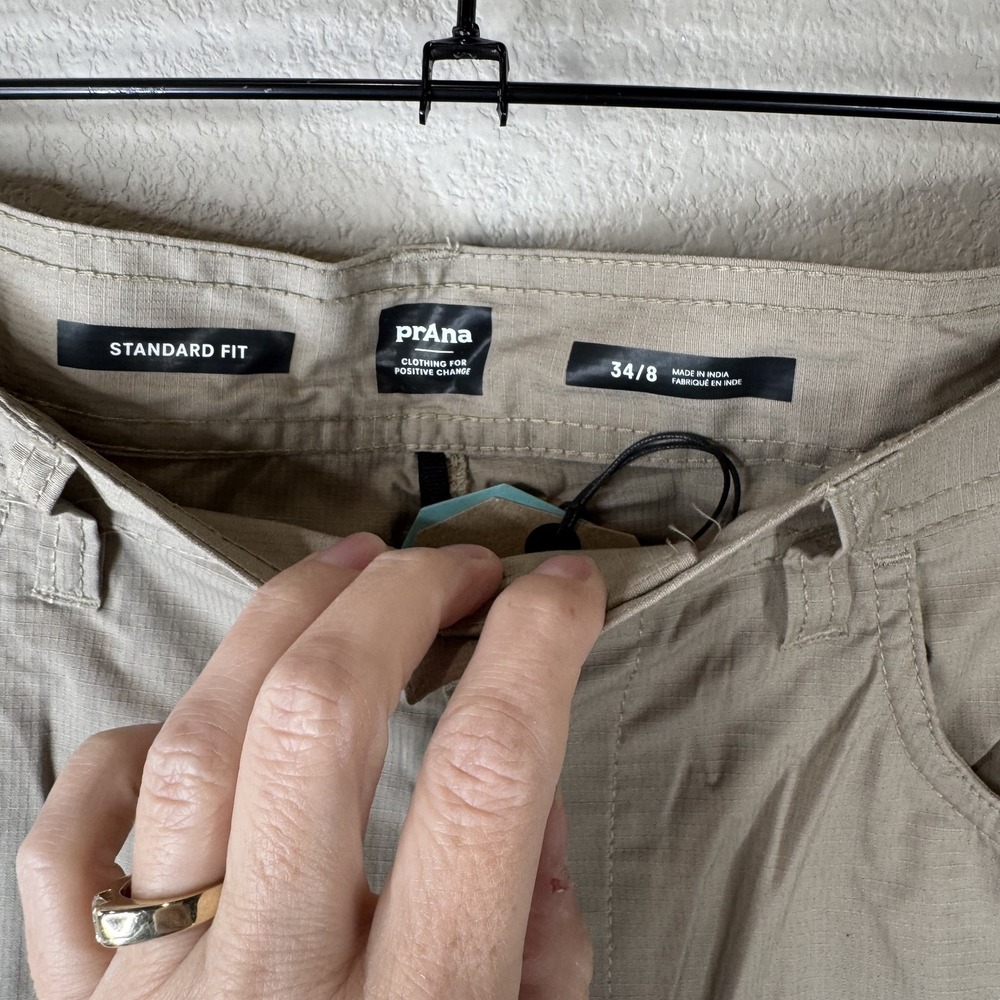 Prana Double Peak Shorts Mens 34 Standard Fit UPF 50 Hiking Outdoor Trail - Picture 3 of 11